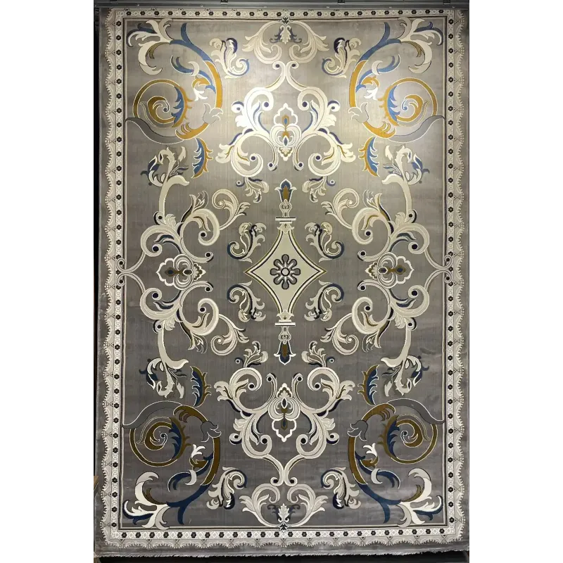 Turkish rug joud French pattern 39207A gray size 80*150