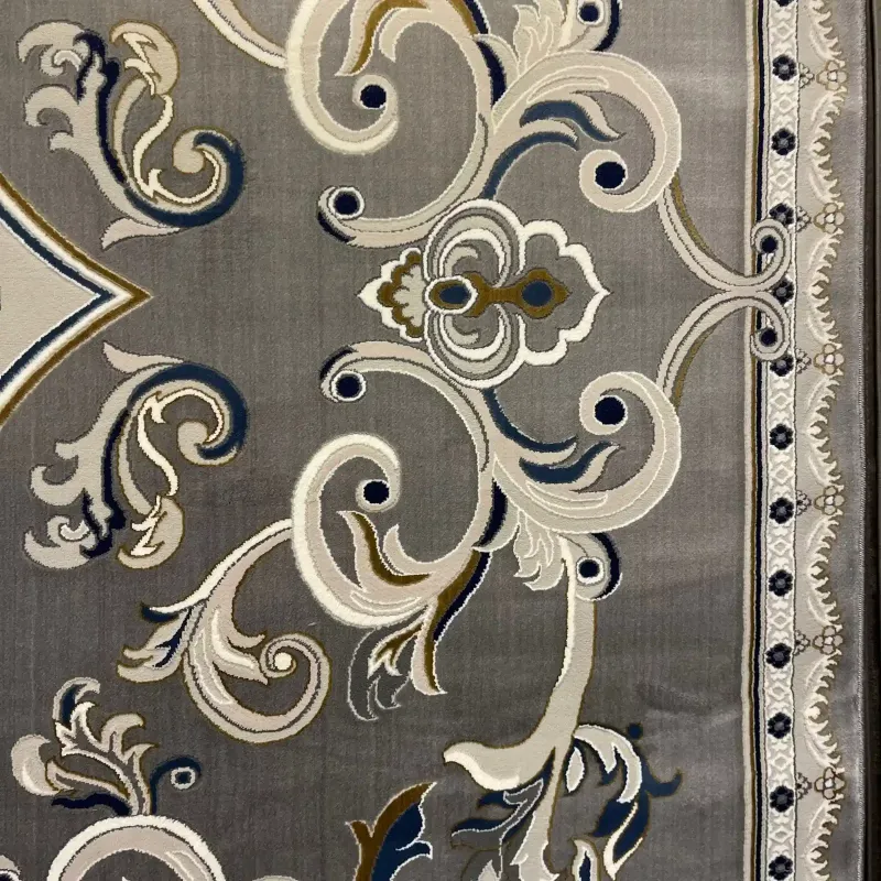 Turkish rug joud French pattern 39207A gray size 80*150