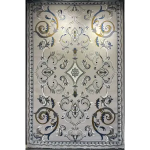 Turkish rug joud French pattern 39207A light gray size 400*600