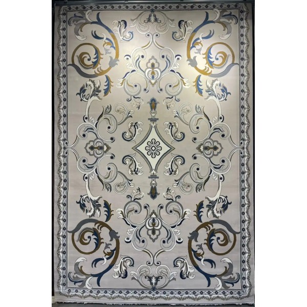 Turkish rug joud French pattern 39207A light gray size 400*600