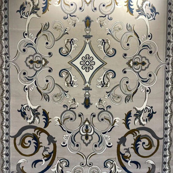 Turkish rug joud French pattern 39207A light gray size 400*600