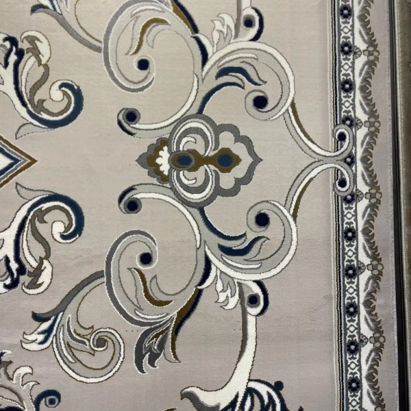 Turkish rug joud French pattern 39207A light gray size 400*600
