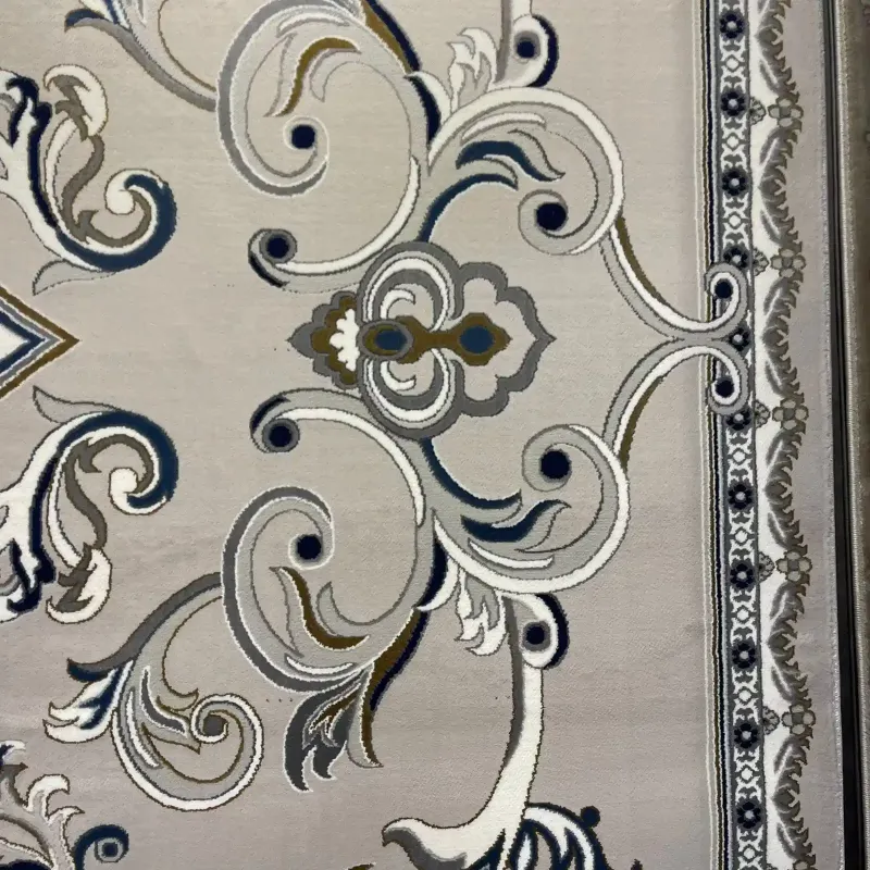 سجاد تركي جود نقش فرنسي 39207A رصاصي فاتح مقاس 300*500