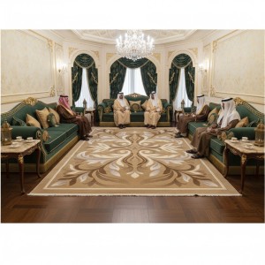 LARA Turkish Designer Rugs 42762A BEIGE BROWN size 100*200