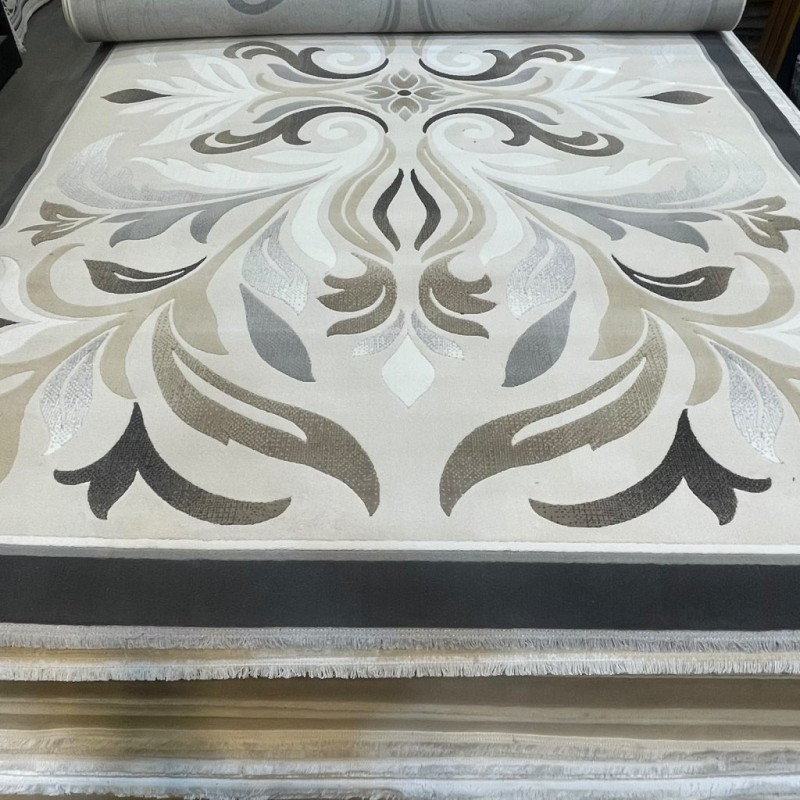 سجاد المصممين لارا تركي 42762A كريم اسود مقاس 80*150 سجاد المصممين لارا تركي 42762A كريم اسود مقاس 80*150