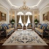LARA Turkish Designer Rugs 42762A CREAM BLUE size 50*80