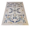 LARA Turkish Designer Rugs 42762A CREAM BLUE size 50*80