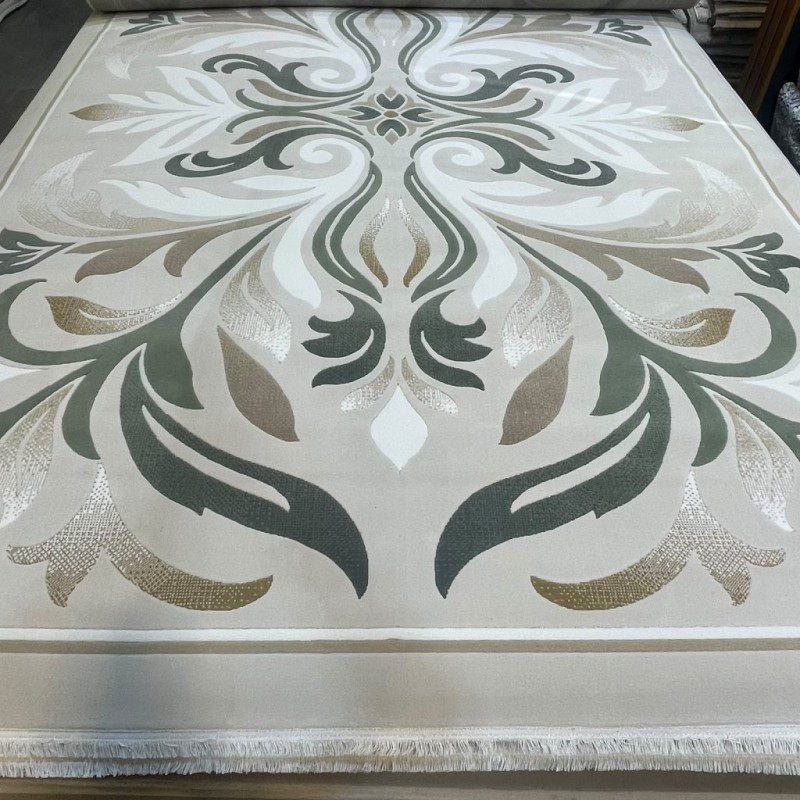 سجاد المصممين لارا تركي 42762A كريم اخضر مقاس 300*400 سجاد المصممين لارا تركي 42762A كريم اخضر مقاس 300*400