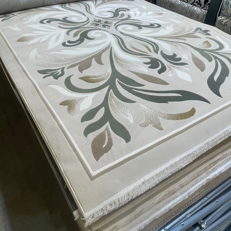 سجاد المصممين لارا تركي 42762A كريم اخضر مقاس 300*400 سجاد المصممين لارا تركي 42762A كريم اخضر مقاس 300*400