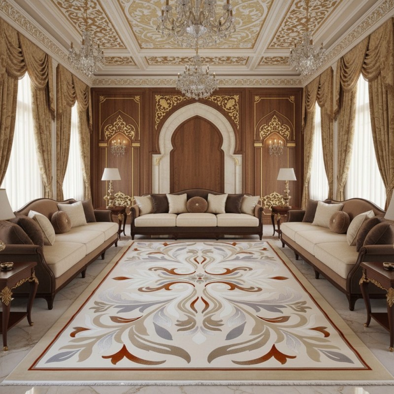LARA Turkish Designer Rugs 42762A CREAM TERRA size 80*150 LARA Turkish Designer Rugs 42762A CREAM TERRA size 80*150
