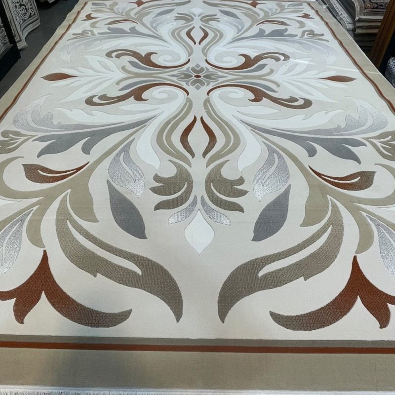 LARA Turkish Designer Rugs 42762A CREAM TERRA size 80*150 LARA Turkish Designer Rugs 42762A CREAM TERRA size 80*150