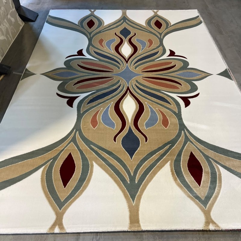 سجاد المصممين مايسترو تركي OL426A ابيض مقاس 100*200