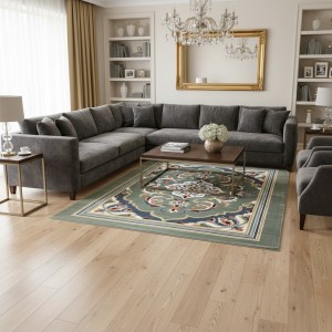 سجاد المصممين مايسترو تركي OL427A اخضر مقاس 50*80