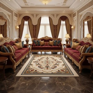 سجاد المصممين مايسترو تركي OL427A ابيض مقاس 200*300