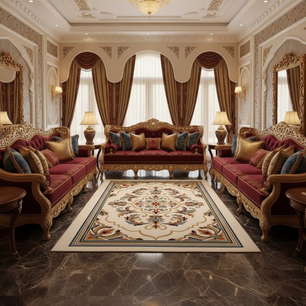 سجاد المصممين مايسترو تركي OL427A ابيض مقاس 100*300