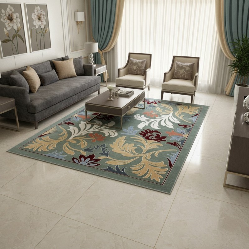 سجاد المصممين مايسترو تركي OL430A اخضر مقاس 300*400