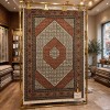 Turkish Bukhara QUADRA Afghani Rug KR64B BEIGE BROWN Size 150*220