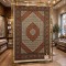 سجاد تركي بخارى كوادر افغاني KR64B بيج بني مقاس 80*150