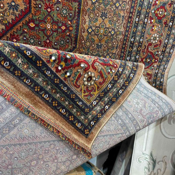 سجاد تركي بخارى كوادر افغاني KR64B بني تيلا مقاس 300*400