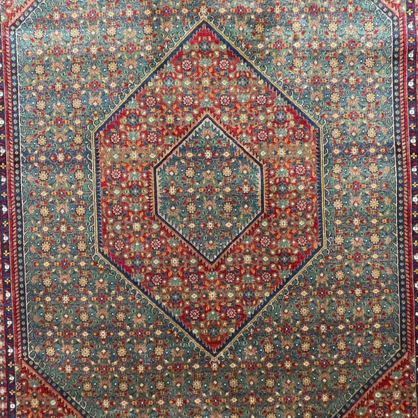 Turkish Bukhara QUADRA Afghani Rug KR64B GREEN NAVY Size 80*150