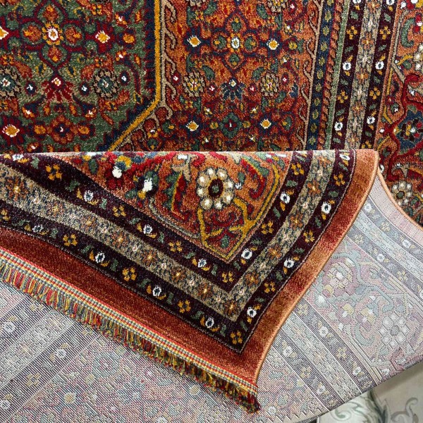 سجاد تركي بخارى كوادر افغاني KR64B تيلا عنابي مقاس 300*500