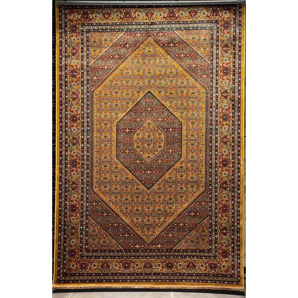 Turkish Bukhara QUADRA Afghani Rug KR64B YELLOW BROWN Size 80*150