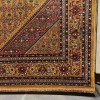 Turkish Bukhara QUADRA Afghani Rug KR64B YELLOW BROWN Size 80*150