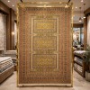 Turkish Bukhara QUADRA Afghani Rug KR67B YELLOW BROWN Size 300*400