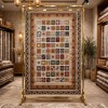 Turkish Bukhara QUADRA Afghani Rug KS87A BEIGE BROWN Size 80*150