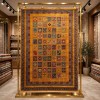 Turkish Bukhara QUADRA Afghani Rug KS87A YELLOW BURGUNDY Size 80*150