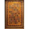 Turkish Bukhara QUADRA Afghani Rug KS87A YELLOW BURGUNDY Size 80*150