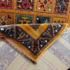 Turkish Bukhara QUADRA Afghani Rug KS87A YELLOW BURGUNDY Size 80*150