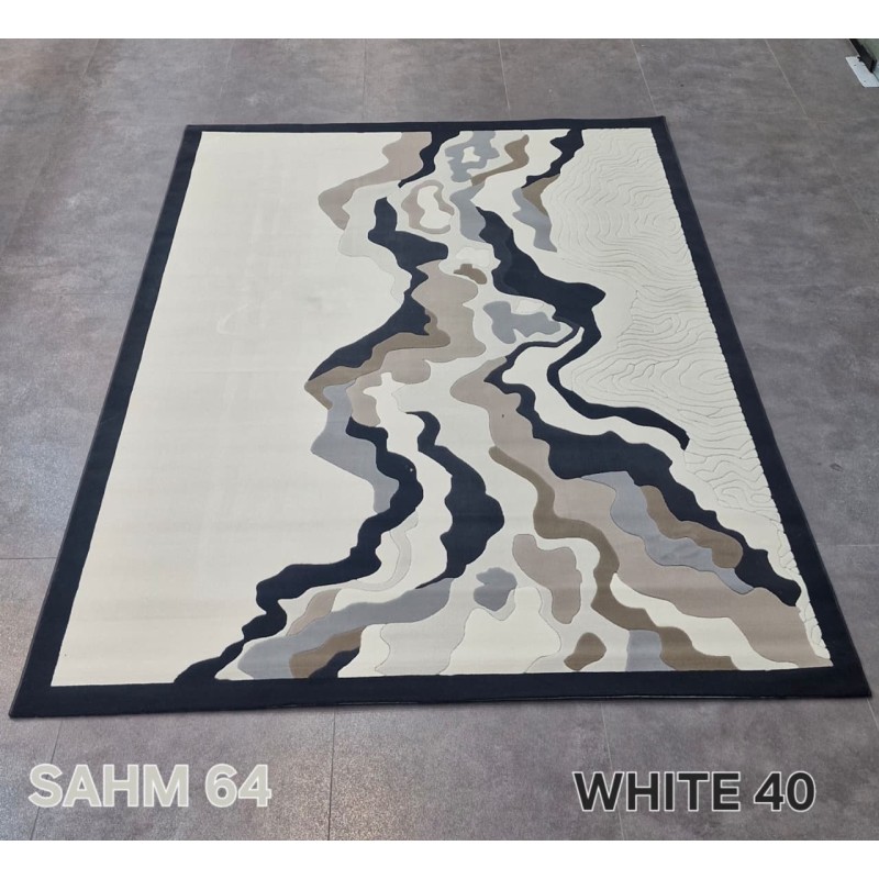 Turkish rug sahm N0364B JR4 82 white size 400*500