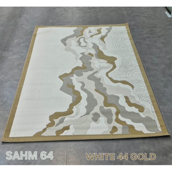 سجاد تركي سهم N0364B JR2 84 ابيض 44 ذهبي مقاس 150*230