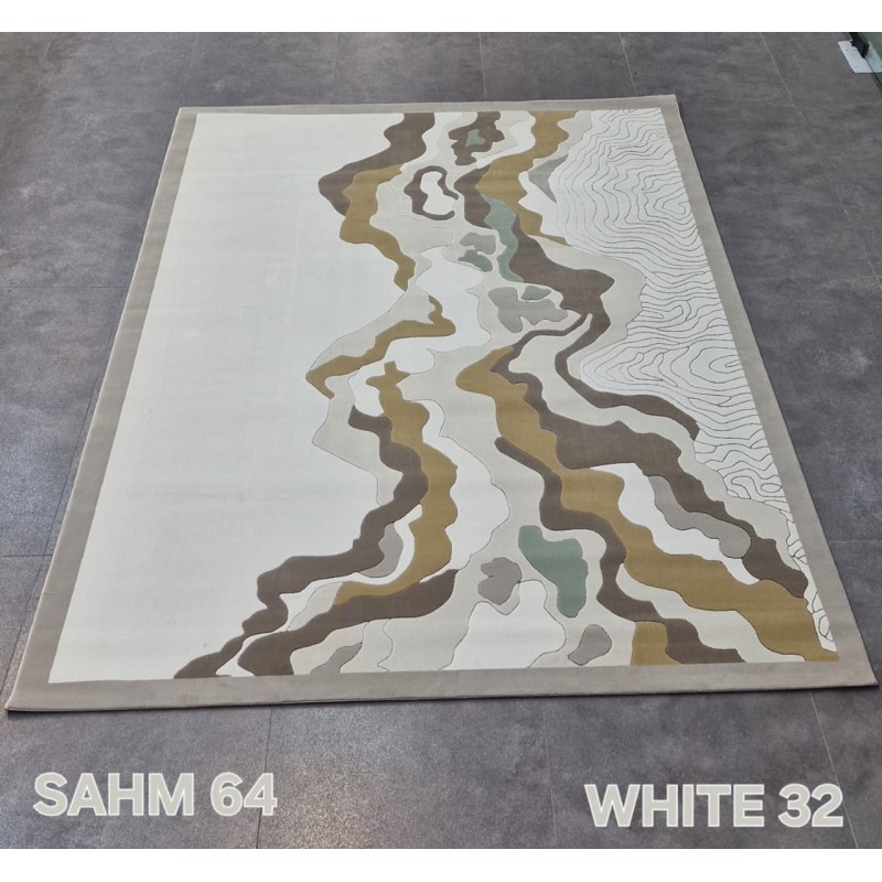 Turkish rug sahm N0364B JR2 87 white 32 size 100*300