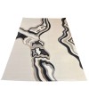 Turkish rug sahm F0750A cream black size 100*300