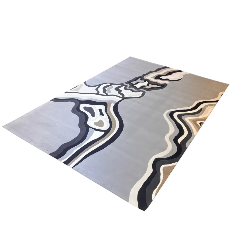 Turkish rug sahm F0750A Light gray cream size 400*600