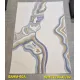 Turkish rug sahm F0750A WHITE BLUE size 80*150