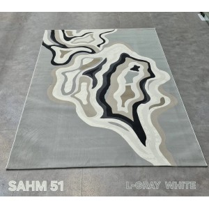 Turkish rug sahm OC551A Light gray white size 300*400
