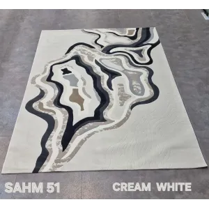 Turkish rug sahm OC551A cream white size 80*150