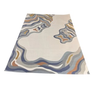 سجاد تركي سهم 0C992A ابيض سماوي مقاس 300*400