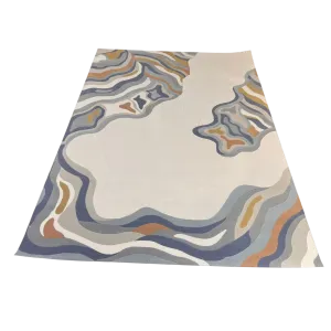 سجاد تركي سهم 0C992A ابيض سماوي مقاس 150*230