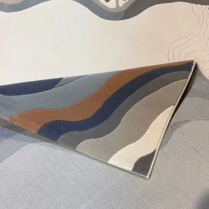 سجاد تركي سهم 0C992A ابيض سماوي مقاس 150*230