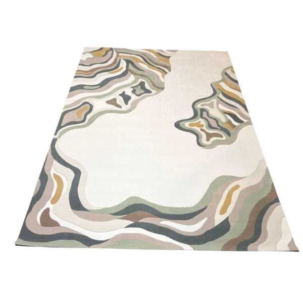 Turkish rug sahm 0C992A WHITE gray size 100*300