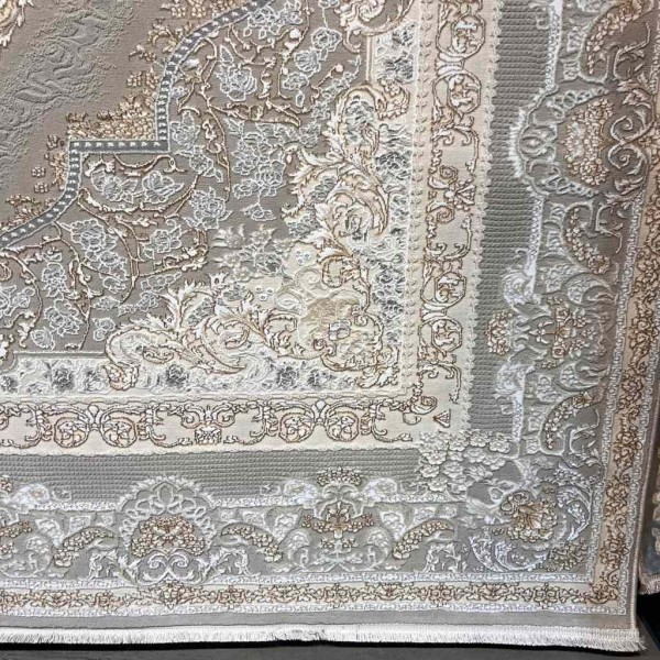 سجاد تركي سيلفر 24 بيج رصاصي فاتح مقاس 80*150