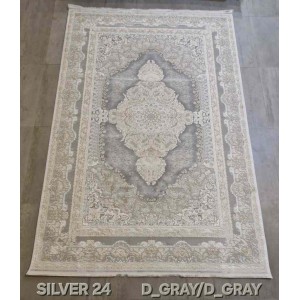 سجاد تركي سيلفر 24 رصاصي غامق مقاس 400*600