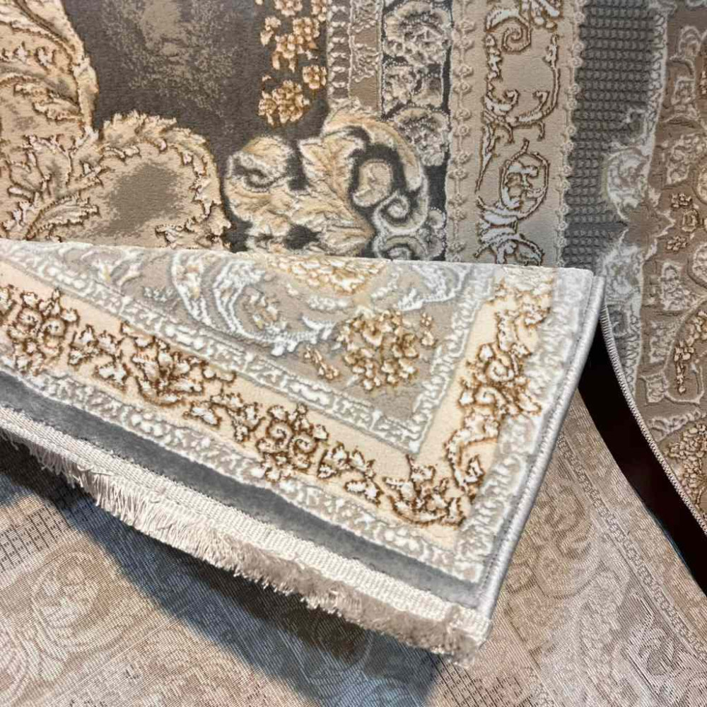 سجاد تركي بوهيمي دريم 24 رصاصي غامق مقاس 150*230