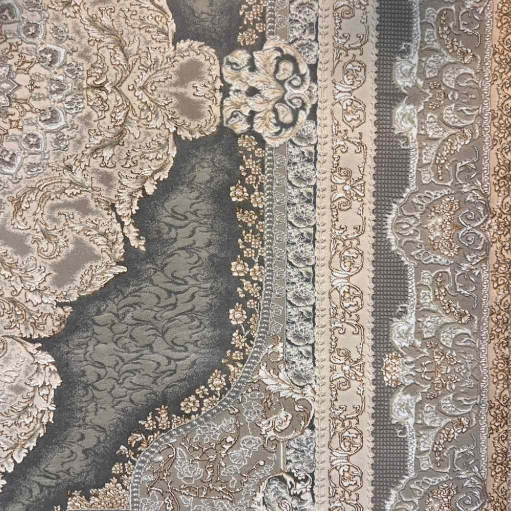 سجاد تركي بوهيمي دريم 24 رصاصي غامق مقاس 150*230