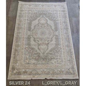 سجاد تركي سيلفر 24 رصاصي فاتح مقاس 400*600