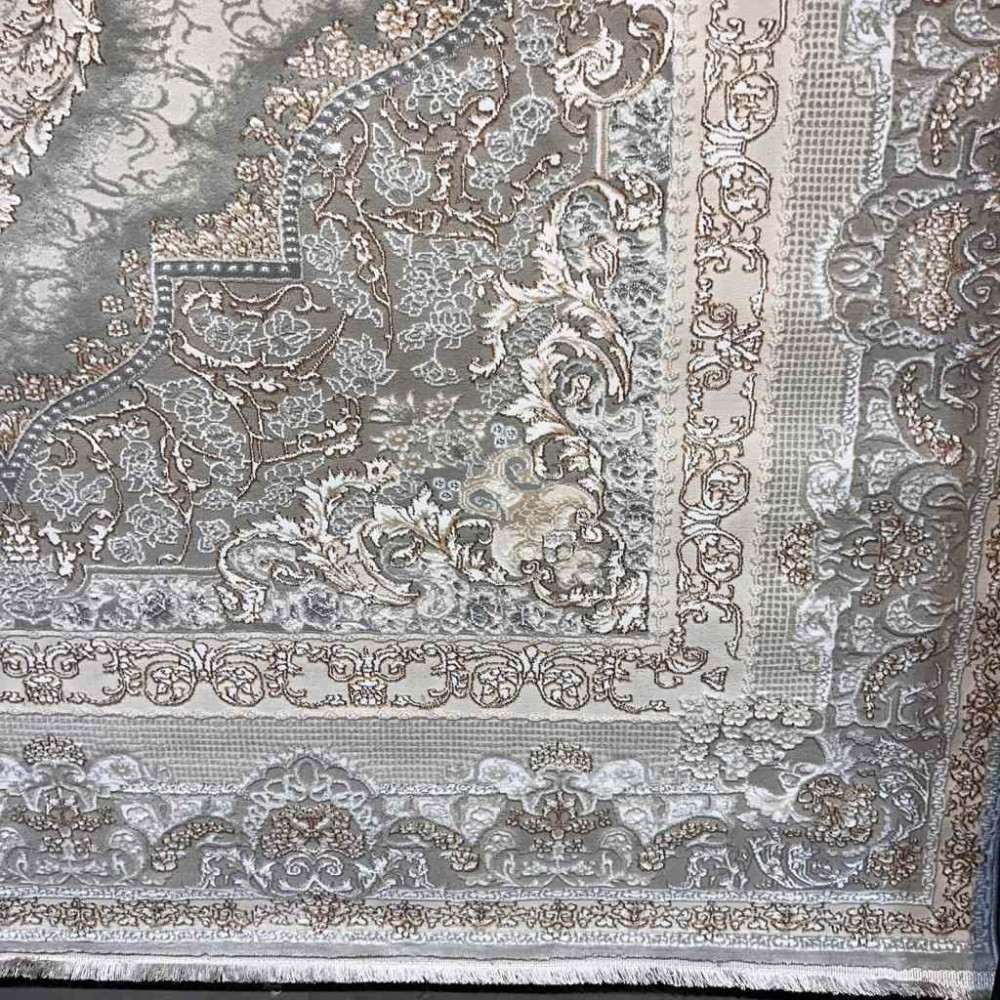 سجاد تركي سيلفر 24 رصاصي فاتح مقاس 80*150